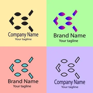 The Abstract Assembly: Interconnected Elements and Directional Flow logo Illustrazione stock