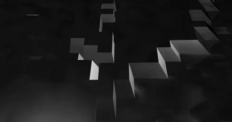 Abstract Atmospheric Gray Blocks Stock Footage 107516919