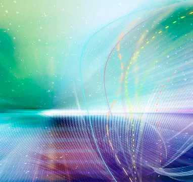 Abstract atmospheric space lines background Illustrazione stock