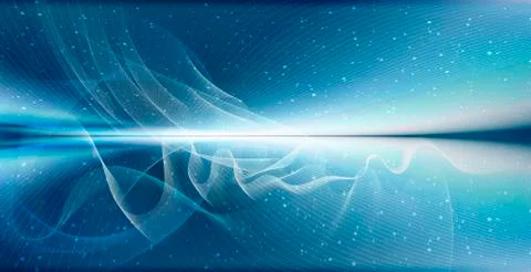 Abstract atmospheric space lines background Stock Illustration