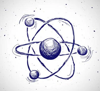 Abstract atom Abstract atom. Hand drawn vector illustration Copyright: xZo... Stock Photos