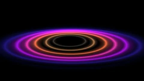 Abstract atom color rings background Stock Illustration