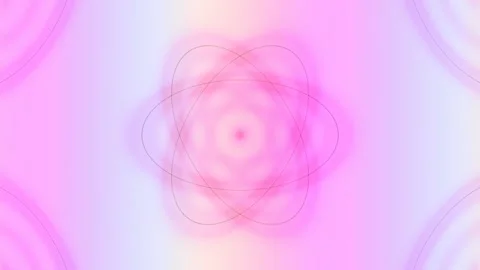 Abstract Atom Icon on Pastel Gradient Background - Science, Technology, and.. Stock Footage 332502135