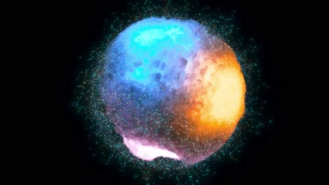 Abstract Atom Particle Stock Footage 195104369