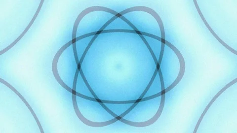 Abstract atomic orbital lines visualizing scientific physics energy structure Stock Footage 336259320
