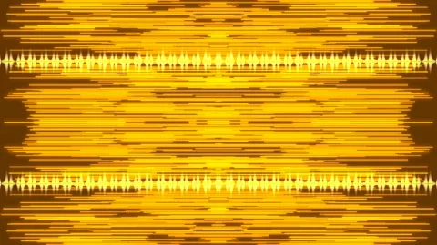 Abstract Audio Equalizer Visualizer Background with Dynamic Green Energy Wave Stock Footage 336886843