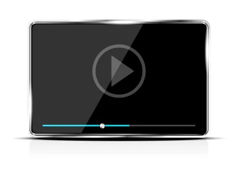 Abstract audio or video player - device Stock Illustration