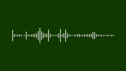 Abstract Audio Sound Visualiser Wave Spectrum Chroma Key 4K Overlay Stock Footage 346720204