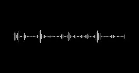 Abstract audio sound visualizer wave spectrum animation on a transparent backgro Stock-Footage 336008930