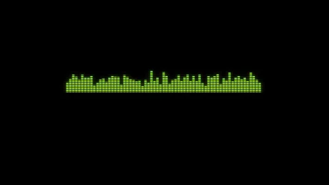 Abstract audio sound visualizer wave spectrum animation. Video stock 337013104