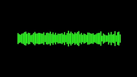 Abstract audio sound visualizer wave spectrum animation. Video stock 337013106