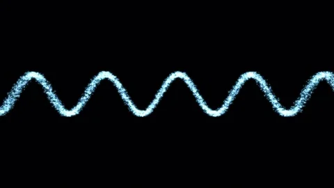 Abstract Audio Sound Wave Particle Animation - Loop Blue Stock Footage 79557939