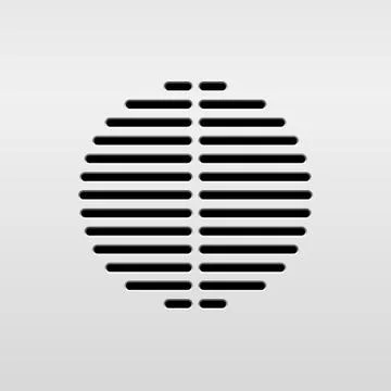 Abstract Audio Speaker Stock Illustration