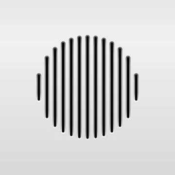 Abstract Audio Speaker Stock Illustration
