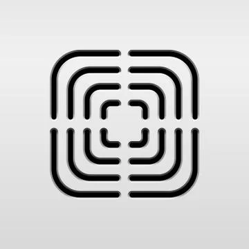 Abstract Audio Speaker Stock Illustration