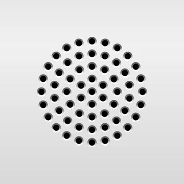 Abstract Audio Speaker Stock Illustration