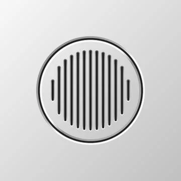 Abstract Audio Speaker Stock Illustration