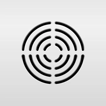 Abstract Audio Speaker Stock Illustration