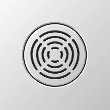 Abstract Audio Speaker Stock Illustration