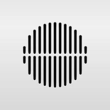 Abstract Audio Speaker Stock Illustration