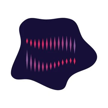 Abstract audio spectrum design displaying sound visualization 스톡 일러스트