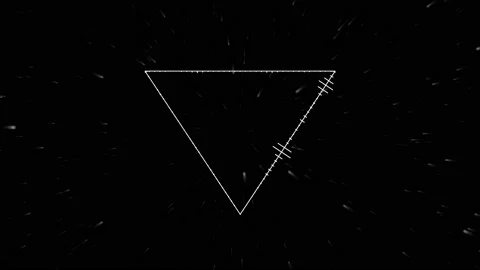 Abstract audio triagle equalizer on a black background. Stock-Footage 231982235