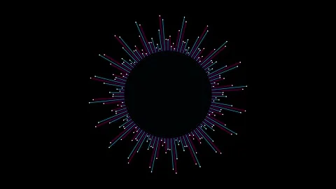 Abstract Audio Visualizer Loop Motion Graphic 스톡 동영상 346470466