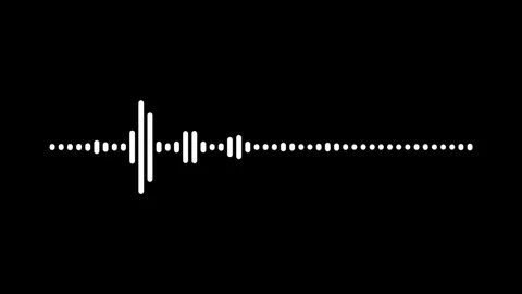 Abstract Audio Wave Equalizer Animation on Black Background Stock Footage 341029518