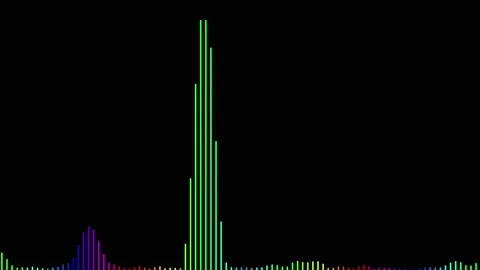 Abstract audio wave spectrum background Stock Footage 169546861