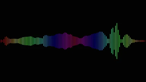 Abstract audio wave spectrum background Stock Footage 169546892