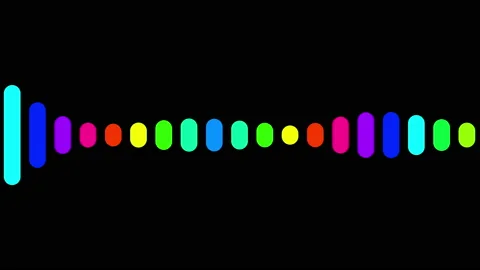 Abstract audio wave spectrum background Stock Footage 169546917