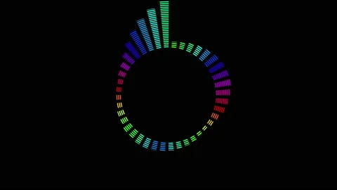 Abstract audio wave spectrum background Stock Footage 169547172