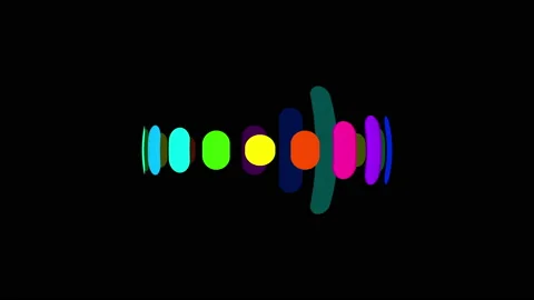 Abstract audio wave spectrum background Stock Footage 169733517
