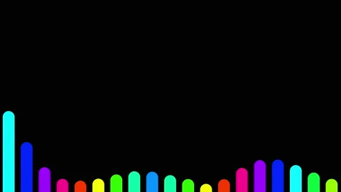 Abstract audio wave spectrum background Stock Footage 169733532