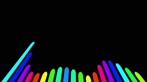 Abstract audio wave spectrum background Stock Footage 169733654