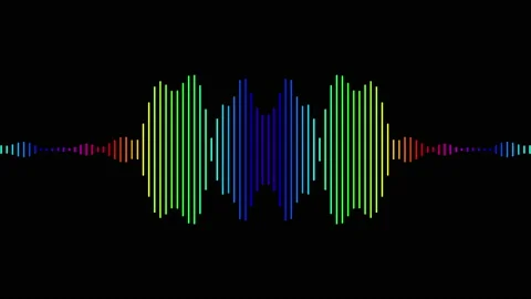 Abstract audio wave spectrum background Stock Footage 170929604