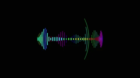 Abstract audio wave spectrum background Vidéo 171012117