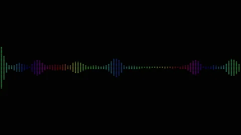 Abstract audio wave spectrum background Stock Footage 171060708