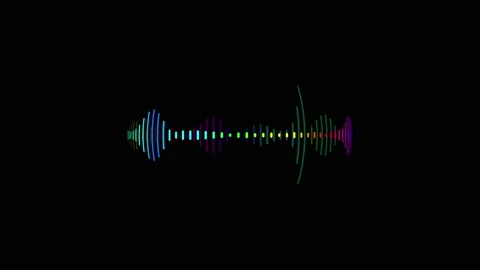 Abstract audio wave spectrum background Stock Footage 172149522