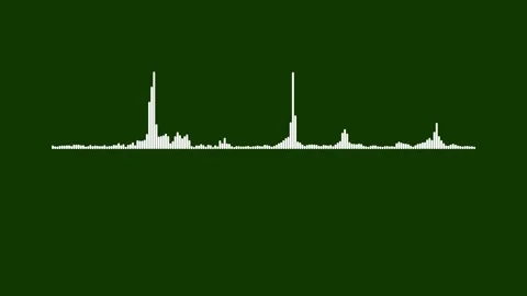 Abstract Audio Waveform Spectrum Animation With Frequency Wave Effect Design Stock Footage 341159788