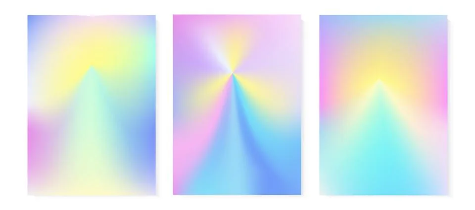 Abstract aura hologram gradient vector background. Y2k aesthetic. Soft Stock Illustration