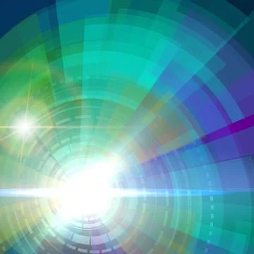 Abstract aura shining circle vector background Stock Illustration