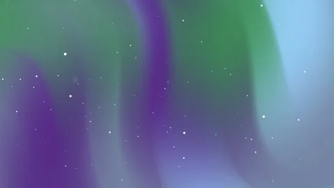 Abstract Aurora Borealis with Bokeh Lights, flowing hues of purple, green, .. Stock Footage 313150667