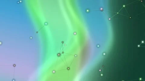 Abstract Aurora Plexus Network Background Stock Footage 334863402