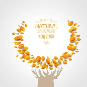 Abstract autumn background Stock Illustration