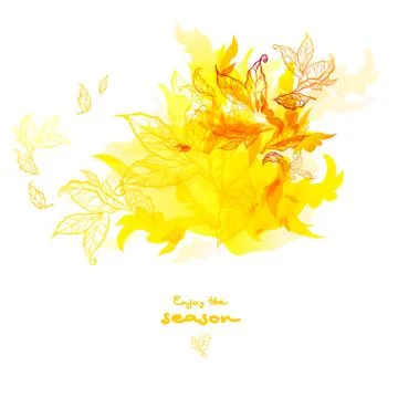 Abstract autumn design Stock Illustration