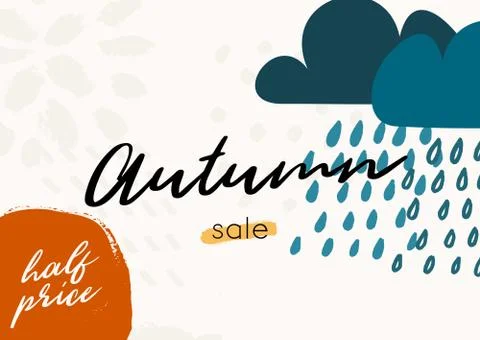 Abstract Autumn Design Illustrazione stock