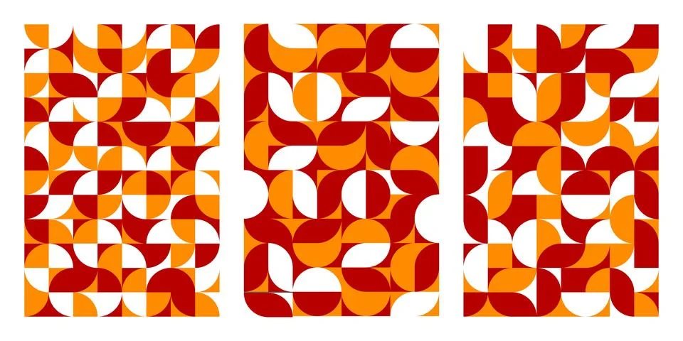 Abstract autumn geometric pattern background イラスト素材