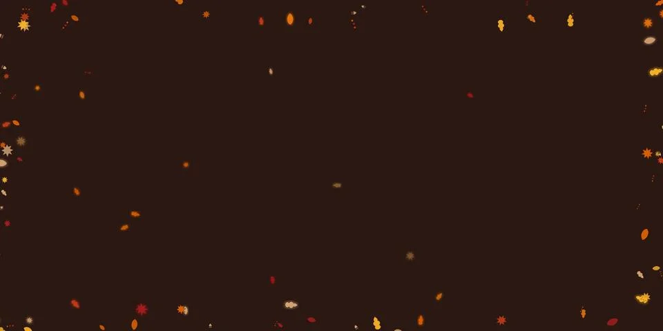 Abstract Autumn Leaf Fall Background Featuring Falling Foliage on Dark Backdr イラスト素材