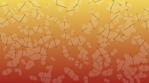 Abstract autumn leaves pattern with gradient background Stock Illustration